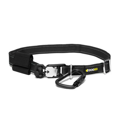 DogGo Hands Free dog Adventure Belt in obsidian black. BLT-BLK-0424