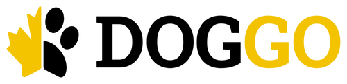 DogGo Products logo and wordmark, transparent background.